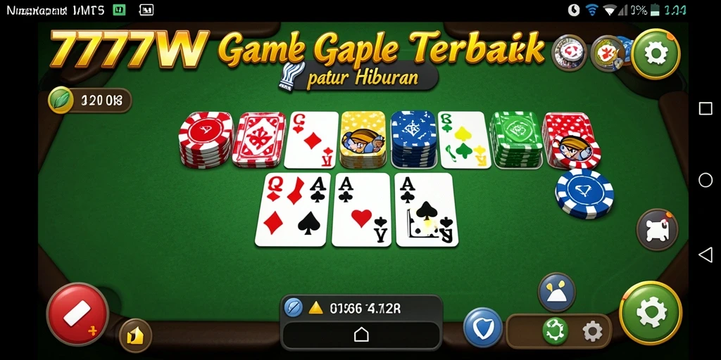 Gameplay seru Gaple di 7777W yang menyatukan pemain.