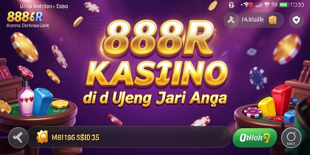 Tampilan gameplay menawan dari aplikasi kasino 888R.