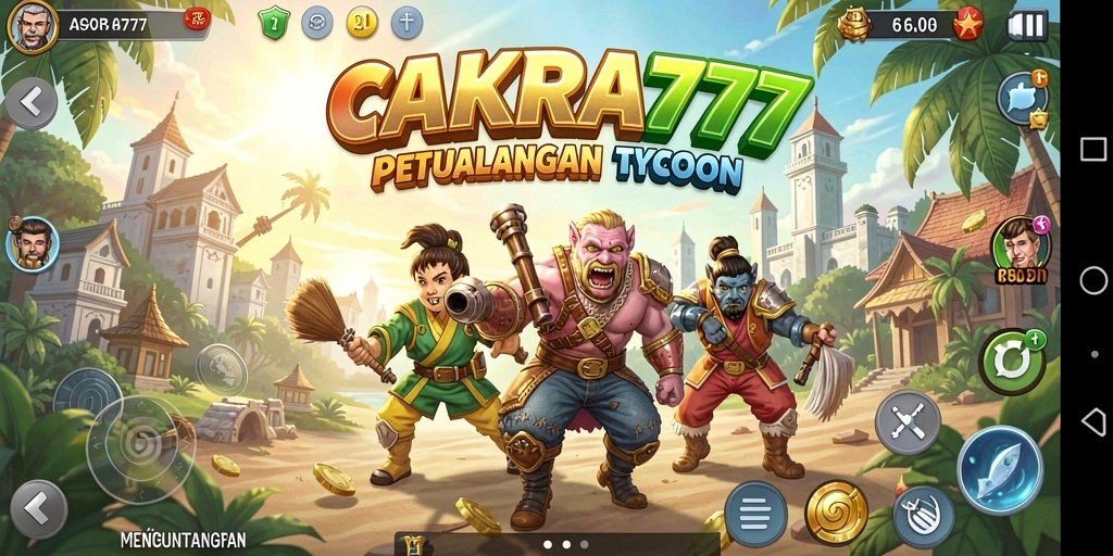Tampilan gameplay menakjubkan dari CAKRA777 yang menunjukkan pengelolaan bisnis.
