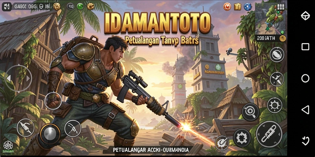 Screenshot gameplay IDAMANTOTO menampilkan aksi seru dan pertarungan yang intens.