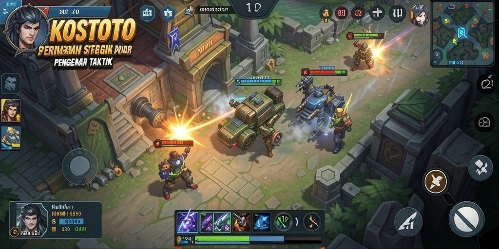 Tampilan gameplay KOSTOTO yang menegangkan dan menarik.