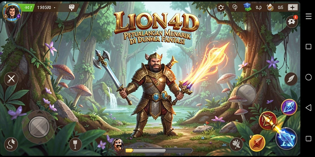 Screenshot gameplay LION4D dengan petualangan yang mendebarkan.
