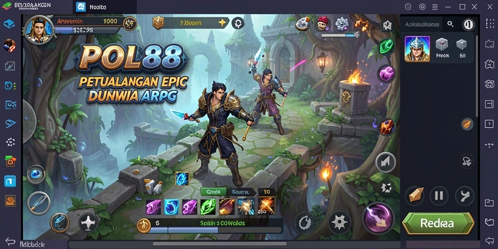 Screenshot gameplay POL88 menampilkan pertarungan seru dalam dunia ARPG.