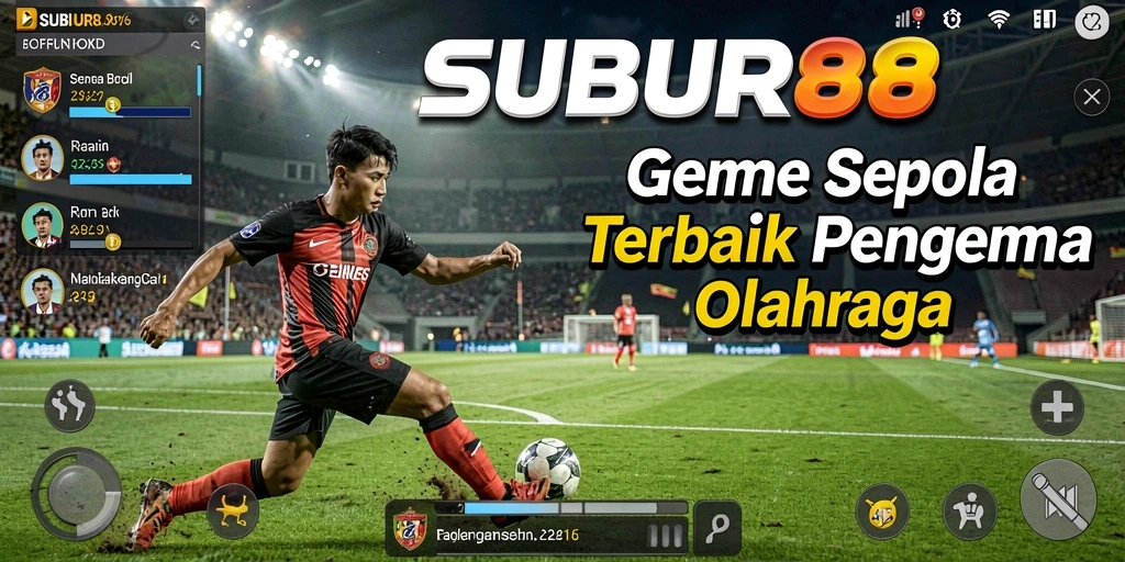 Screenshot dari gameplay SUBUR88 dengan aksi seru di lapangan.