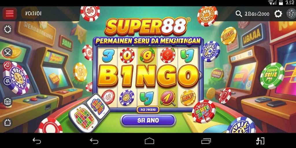 Tampilan gameplay seru di SUPER88 saat bermain Bingo.